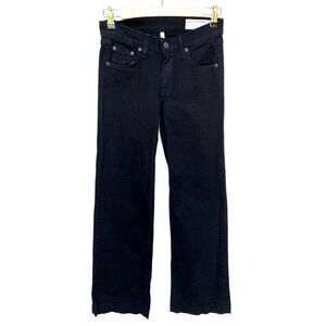 Rag & Bone Wide Leg Black Denim Jeans